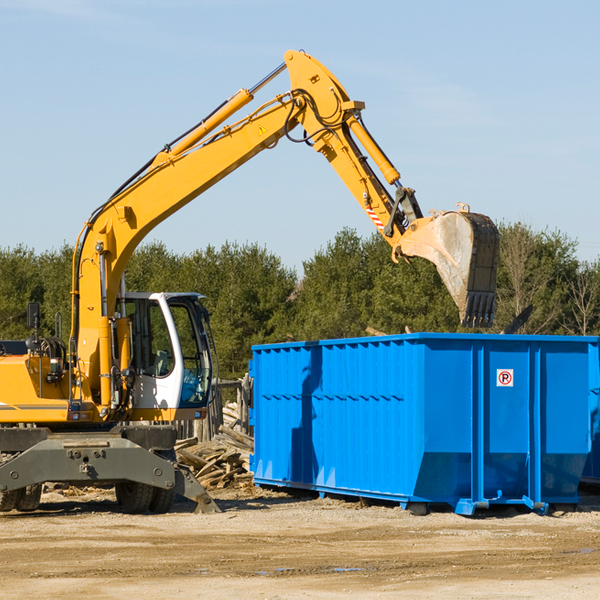 what happens if the residential dumpster is damaged or stolen during rental in Aetna